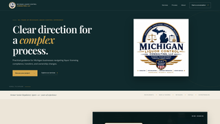 Screenshot of michiganliquorconsulting.com
