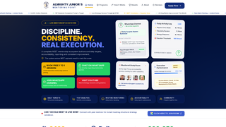 Screenshot of almightyjuniors.com