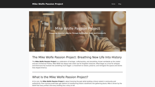 Thumbnail of mikewolfepassion-project.com