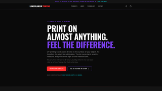 Screenshot of longislanduvprinting.com