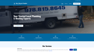 Screenshot of marclheureuxplumbing.com