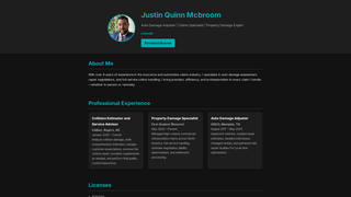 Thumbnail of justinmcbroom.com