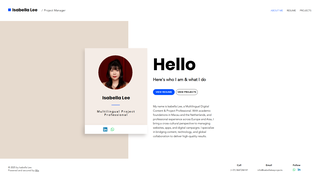 Thumbnail of isabellaleeprojects.com