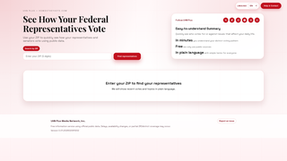 Screenshot of howdotheyvote.com