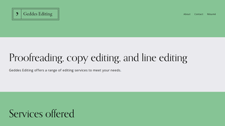 Thumbnail of geddes-editing.com
