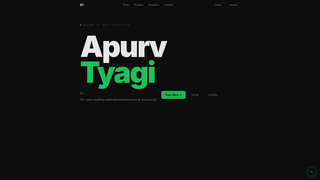 Screenshot of apurvtyagi.com