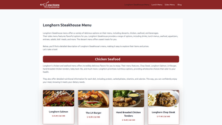 Thumbnail of longhornsmenus.com
