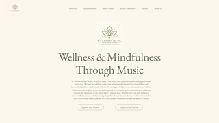 Screenshot of wellnessmusiccatalog.com