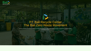 Screenshot of balirecyclecenter.com