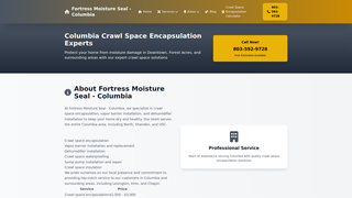 Thumbnail of fortressmoistureseal-columbia.com