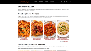 Thumbnail of savoringpasta.com