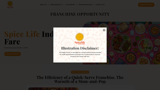 Screenshot of spicelifefranchise.com