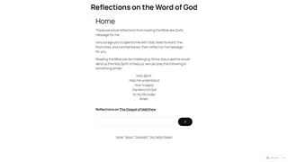 Thumbnail of reflectionsonthewordofgod.com