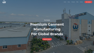Screenshot of fiveoceansgarment.com