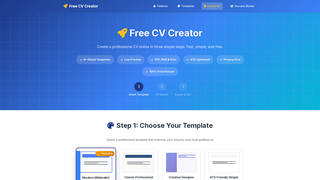 Thumbnail of freecvcreator.com