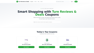 Screenshot of turereviewdeals.com