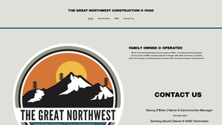 Screenshot of greatnorthwestconstructionhvac.com