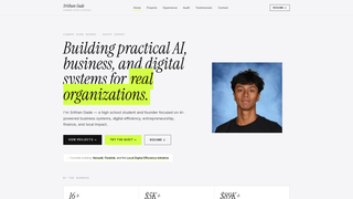Screenshot of srithangade.com