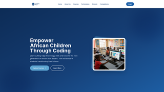 Screenshot of codingkids-africa.com