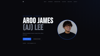 Screenshot of aroojamesleeportfolio.com