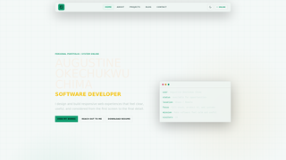 Screenshot of augustineportfolio.dev