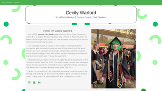 Screenshot of cecilywarford.com