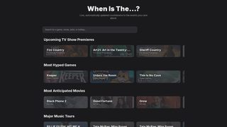 Thumbnail of whenisthe.com