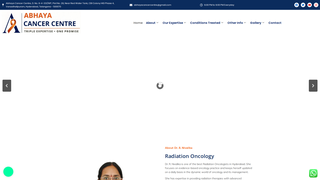 Screenshot of abhayacancercentre.com