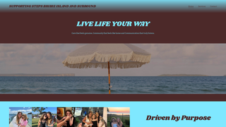 Screenshot of supportingstepsbribie.com