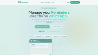 Screenshot of reminius.com