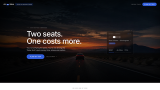 Screenshot of flyortesla.com