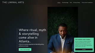 Screenshot of theliminalarts.studio