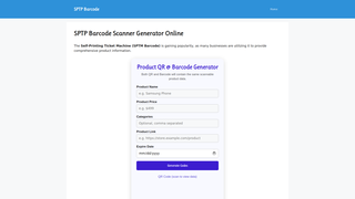 Thumbnail of sptpbarcode.com