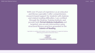 Thumbnail of kellygreerdyslexiaservices.com
