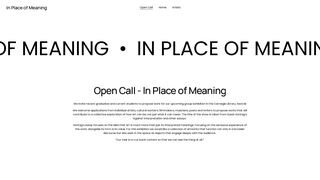 Thumbnail of inplaceofmeaning.com