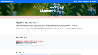 Thumbnail of pickyourblueberries.com