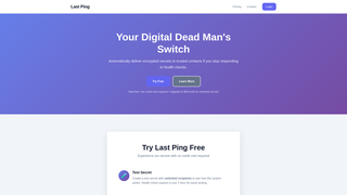 Screenshot of lastping.app