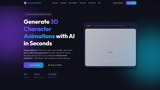 Screenshot of hunyuanmotion.net