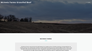 Screenshot of mcinnisgrassfed.com
