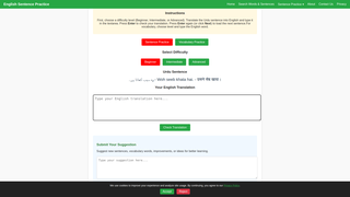 Thumbnail of englishsentencepractice.com