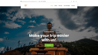Screenshot of gangsengtoursandtravels.com