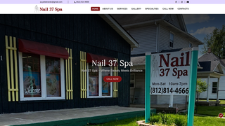 Screenshot of nail37spa.com
