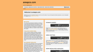 Thumbnail of areapcs.com