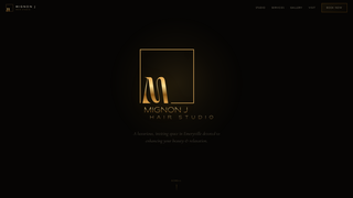 Screenshot of mignonjhairstudio.com
