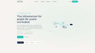 Screenshot of xoyavisa.io