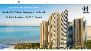 Thumbnail of seafacinghiranandanibandra.com