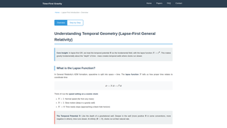 Thumbnail of timefirstgravity.com
