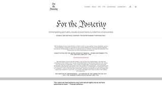 Thumbnail of fortheposterity.com