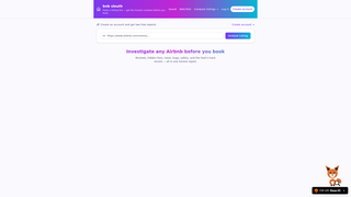 Screenshot of bnbsleuth.com