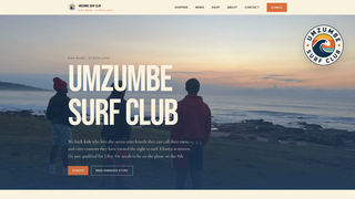 Screenshot of umzumbesurfclub.com